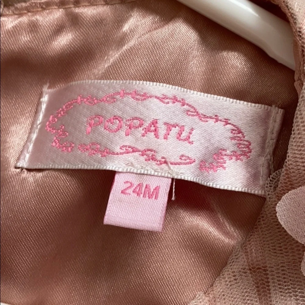Popatu tulle and flower embellished dress NWT